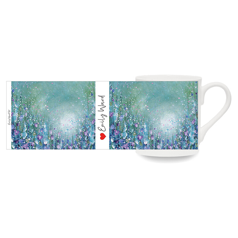 Pretty Flowers Art Bone China Cup