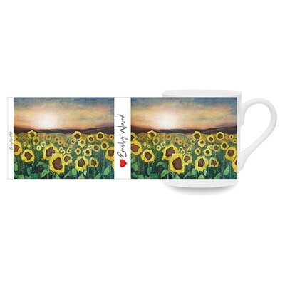 Sunflowers at Sunset Art Bone China Cup