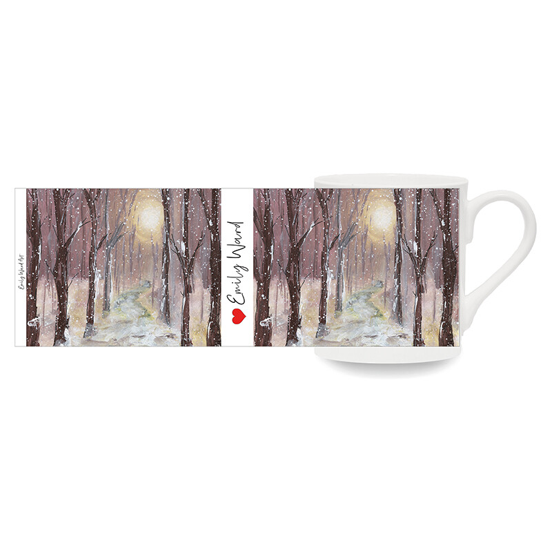 Winter Wonderland Art Bone China Cup