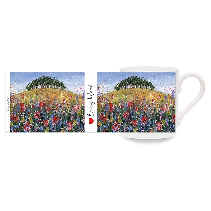 Over the Hill Art  Bone China Cup