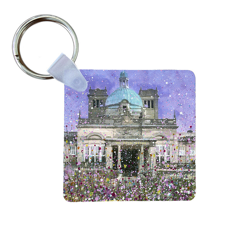 Harrogate Royal Baths Art Keyring