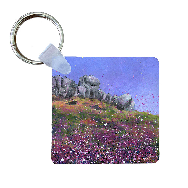Ilkley Moor Art Keyring