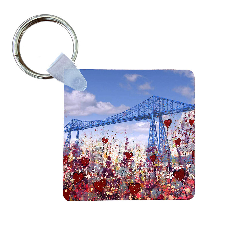 Transporter Bridge  Art Keyring