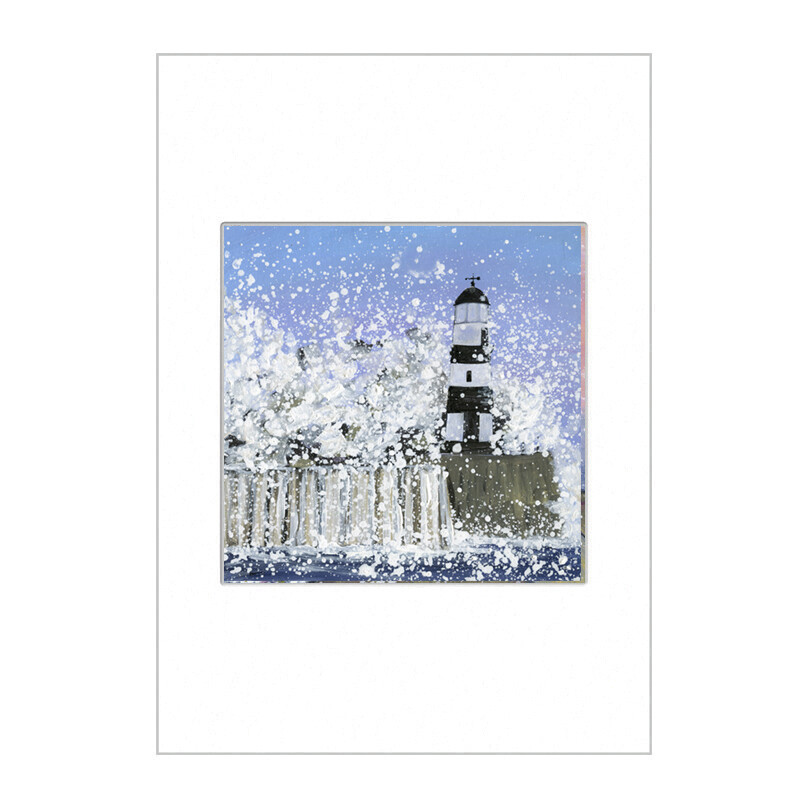 Seaham Lighthouse Open Edition  Print A4