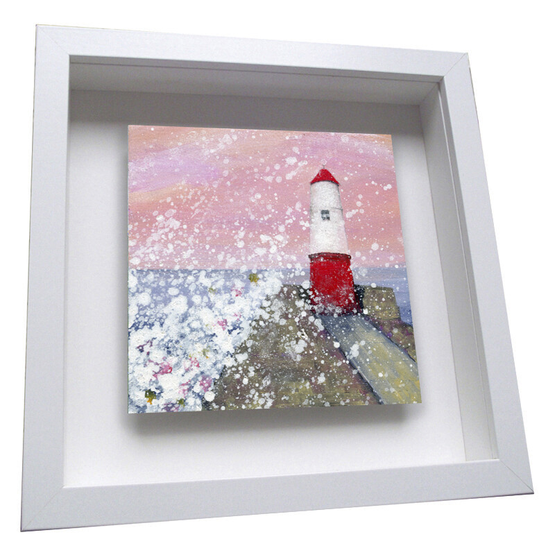 Berwick Lighthouse Framed Ceramic Tile