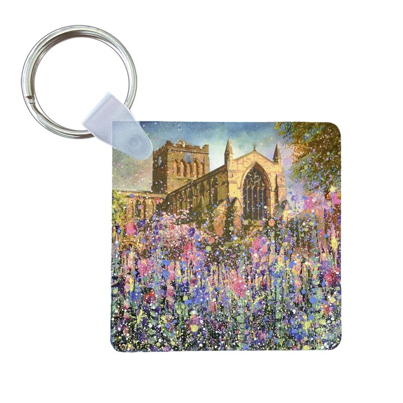 Hexham Abbey Art Keyring