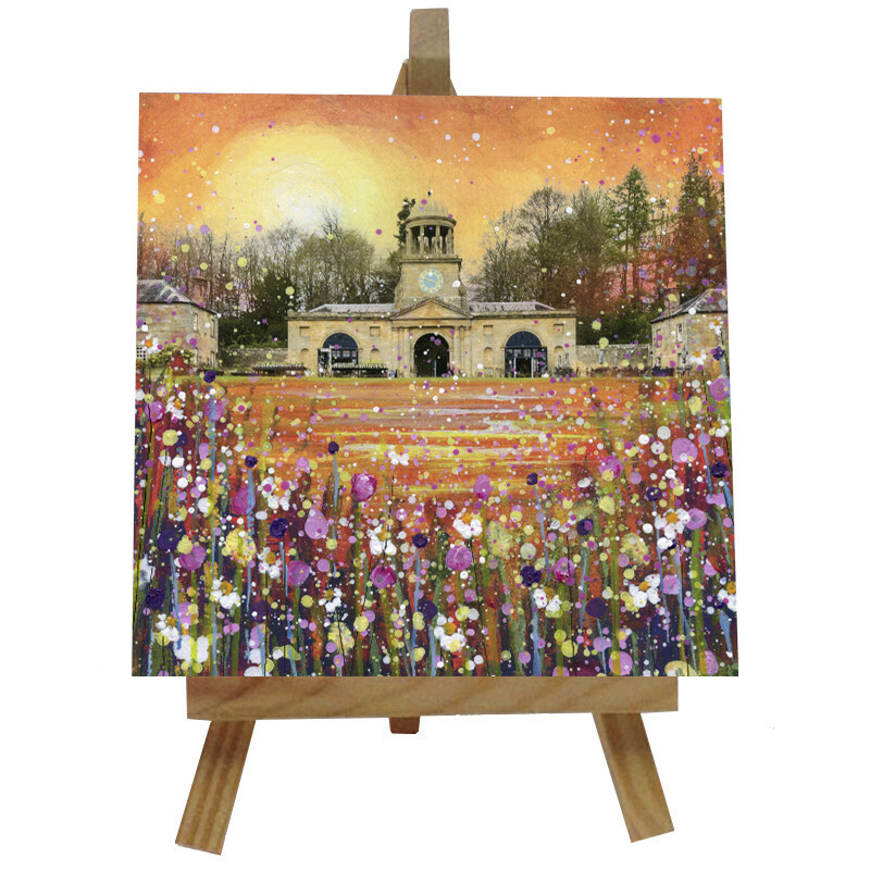 Wallington Clocktower Ceramic tile with easel