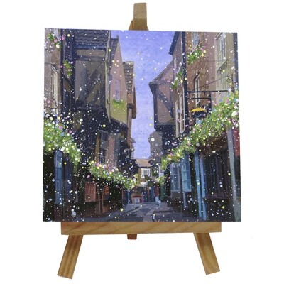 The Shambles Ceramic tile with easel