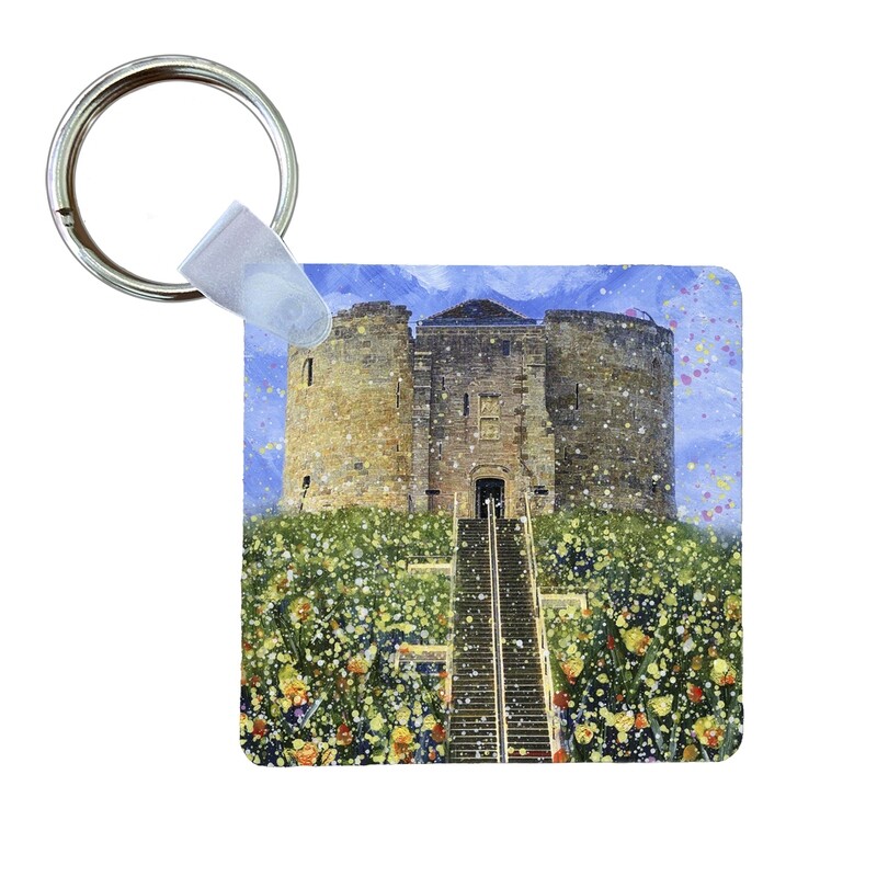 Clifford's Tower Art Keyring