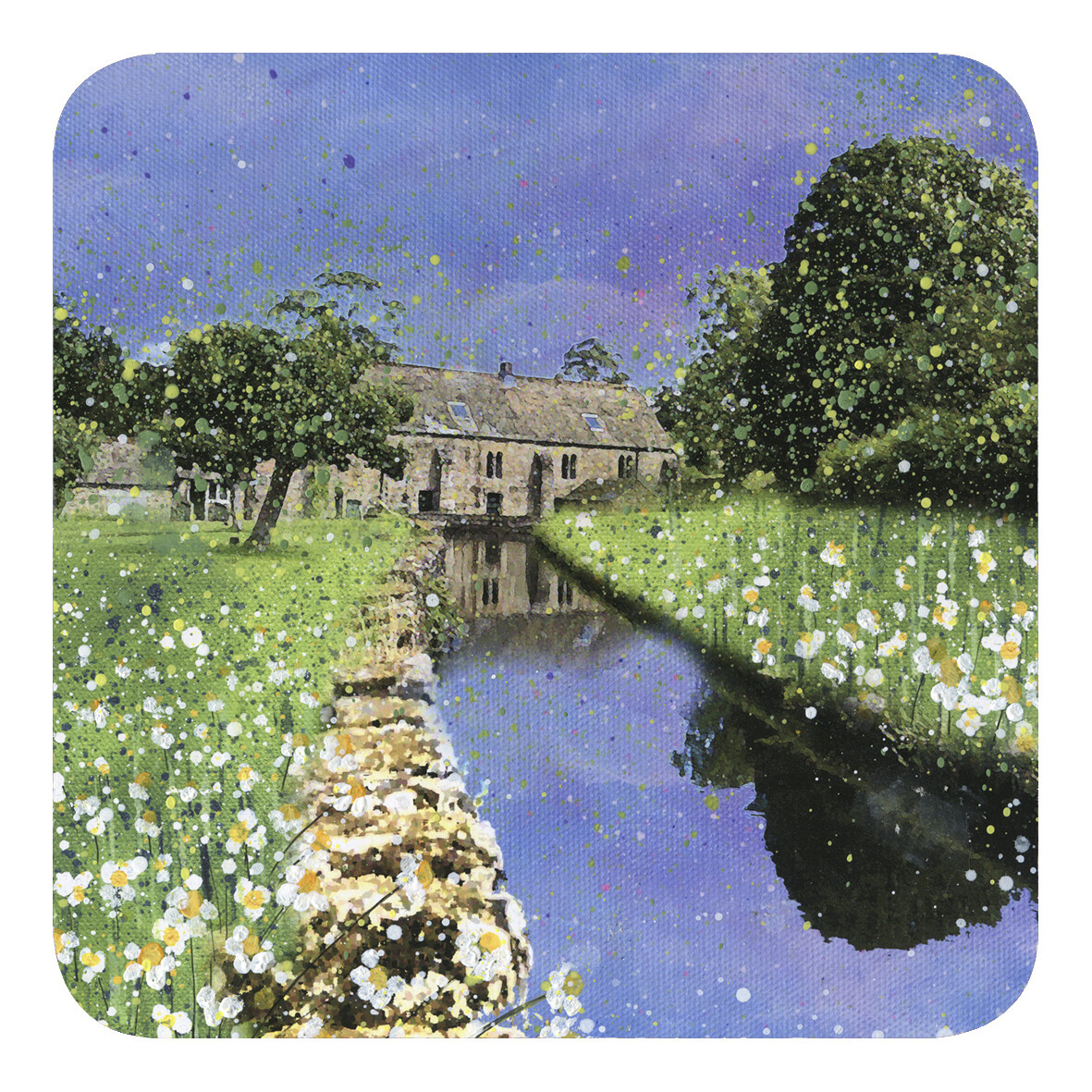 The Mill, Fountains Abbey Art Fridge Magnet