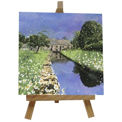 The Mill, Fountains Abbey Ceramic tile with easel
