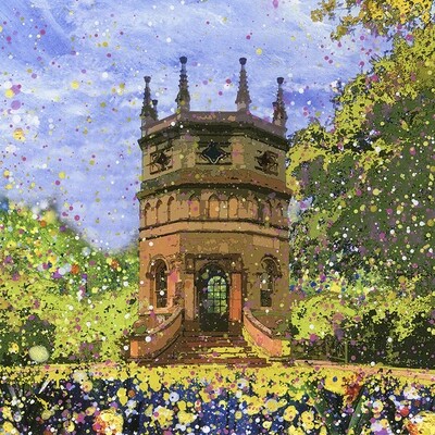 Octagon Tower, Studley Royal Water Garden Canvas Print