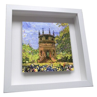 Octagon Tower, Studley Royal Water Garden Framed Ceramic Tile