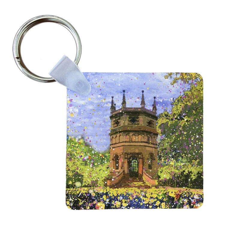 Octagon Tower, Studley Royal Water Garden Art Keyring
