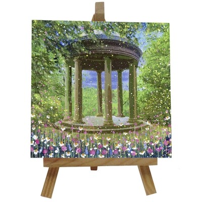 Temple of Fame, Studley Royal Water Garden Ceramic tile with easel