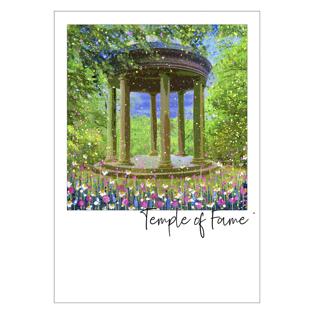 Temple of Fame, Studley Royal Water Garden Art Postcard
