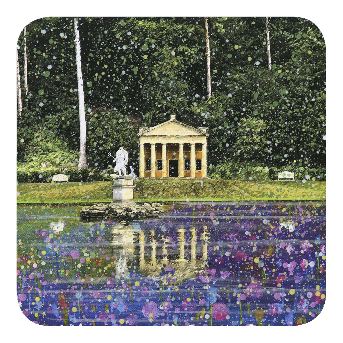 Temple of Piety, Studley Royal Water Garden Art Fridge Magnet