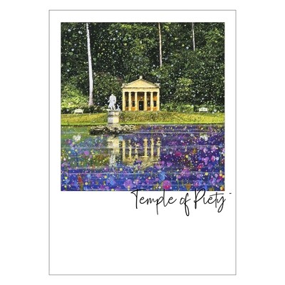 Temple of Piety, Studley Royal Water Garden Art Postcard