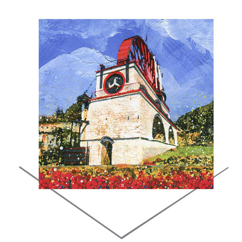 Laxey Wheel, Isle of Man Greeting Card