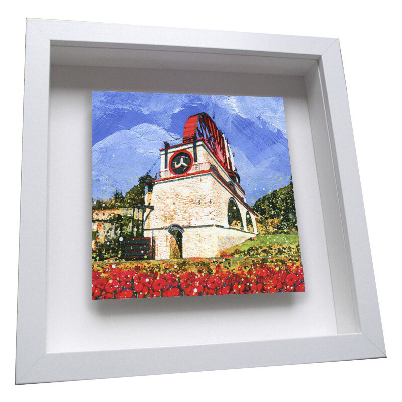 Laxey Wheel, Isle of Man Framed Ceramic Tile
