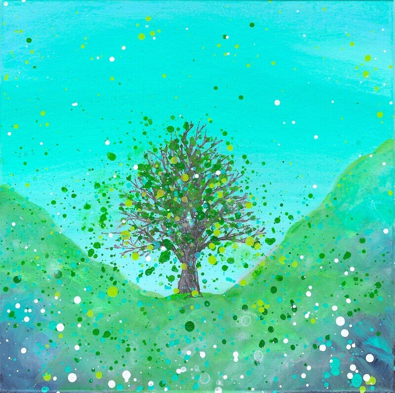 Sycamore Gap Green Original Painting