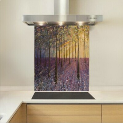 Art - Glass Kitchen Splashback - Bluebell Woods