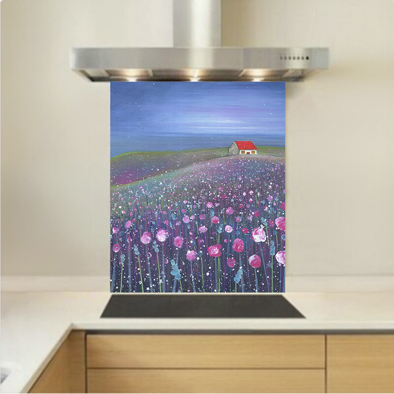 Art - Glass Kitchen Splashback - Tranquil Cottage