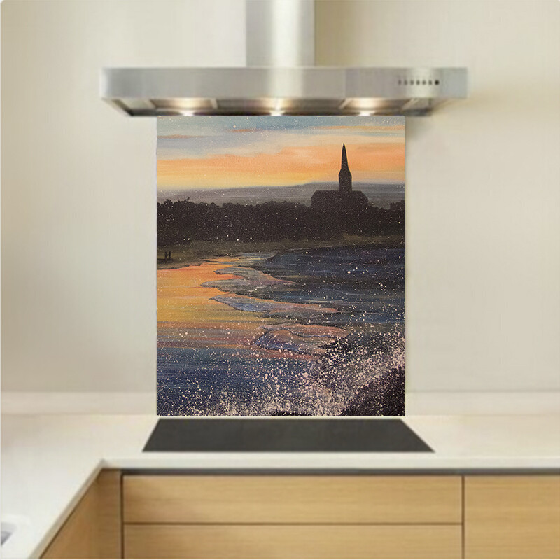 Art - Glass Kitchen Splashback - Longsands