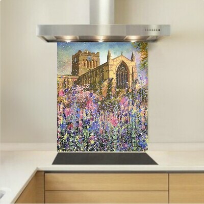 Art - Glass Kitchen Splashback - Hexham Abbey
