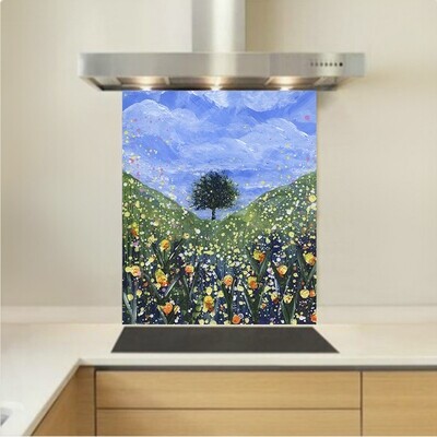 Art - Glass Kitchen Splashback - Sycamore Gap Spring