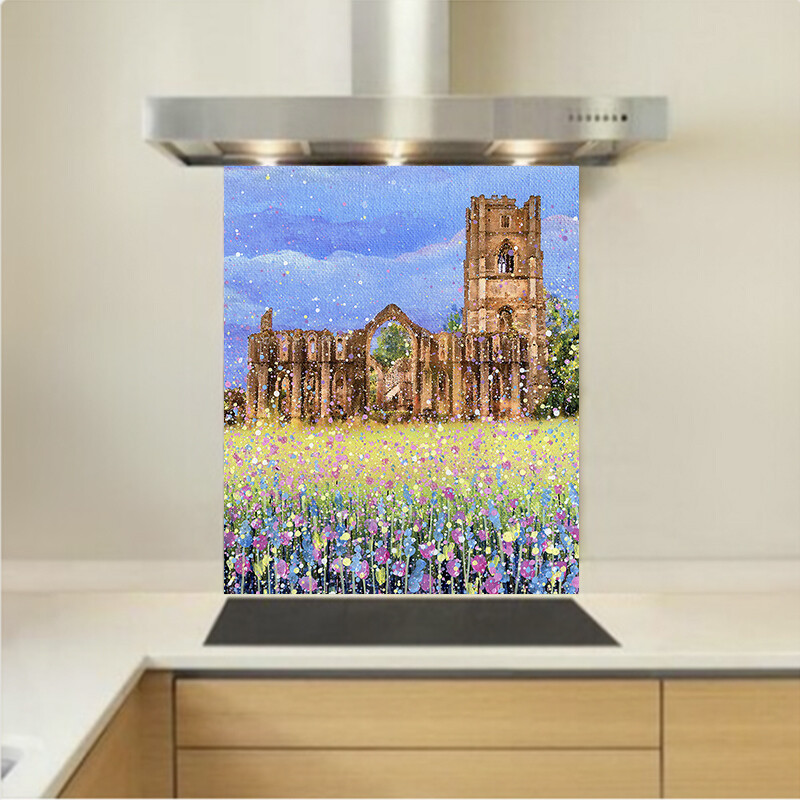 Art - Glass Kitchen Splashback - Fountains Abbey