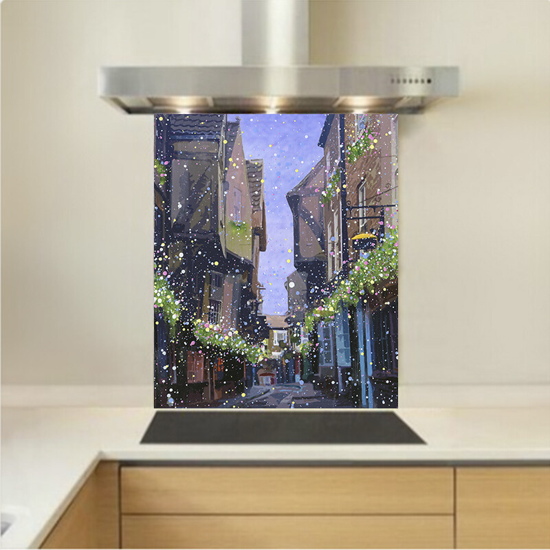 Art - Glass Kitchen Splashback - The Shambles