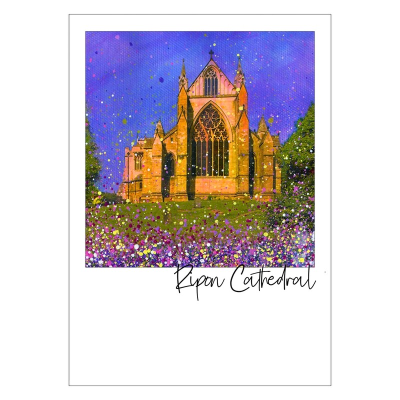 Ripon Cathedral  Art Postcard