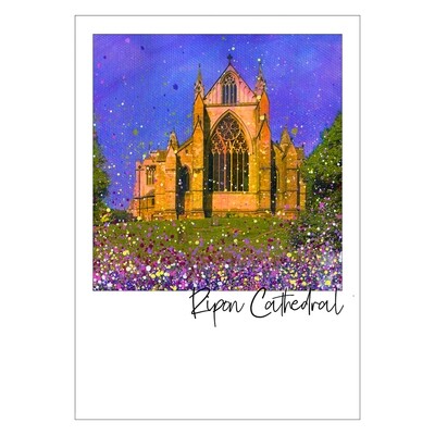 Ripon Cathedral Art Postcard