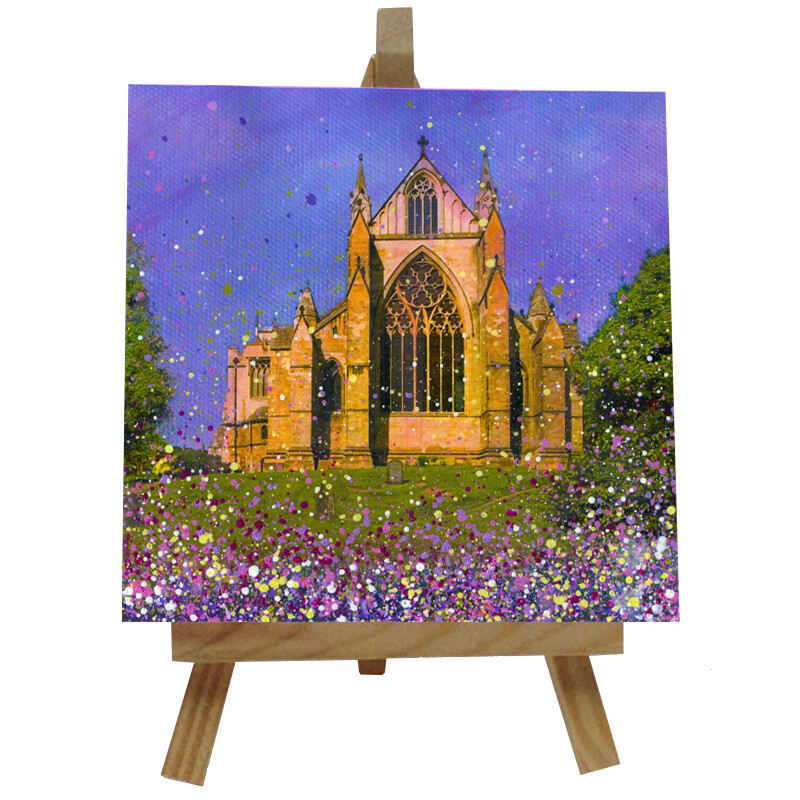 Ripon Cathedral  Ceramic tile with easel