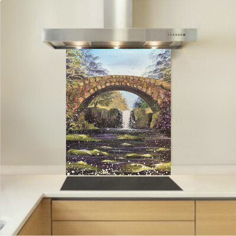 Art - Glass Kitchen Splashback - Jesmond Dene 2