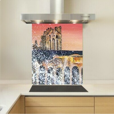 Art - Glass Kitchen Splashback - Tynemouth Priory