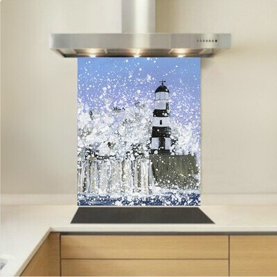 Art - Glass Kitchen Splashback - Seaham Lighthouse