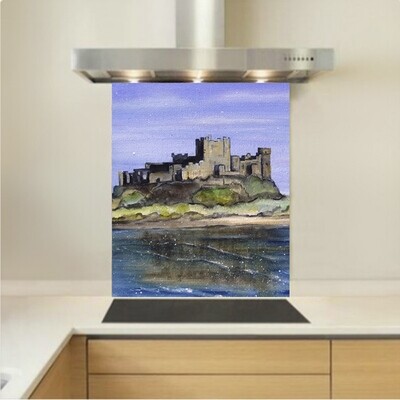 Art - Glass Kitchen Splashback - Bamburgh Castle