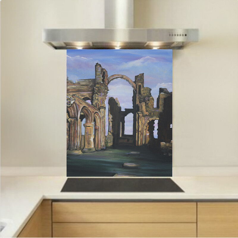 Art - Glass Kitchen Splashback - Lindisfarne Priory