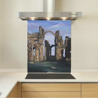Art - Glass Kitchen Splashback - Lindisfarne Priory