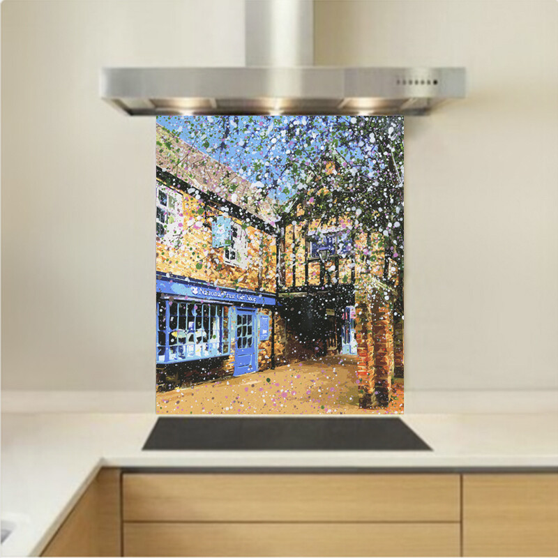 Art - Glass Kitchen Splashback - National Trust Shop, York