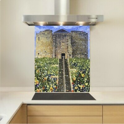 Art - Glass Kitchen Splashback - Clifford's Tower