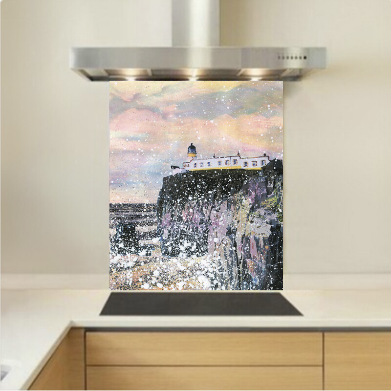 Art - Glass Kitchen Splashback - Neist Point Lighthouse