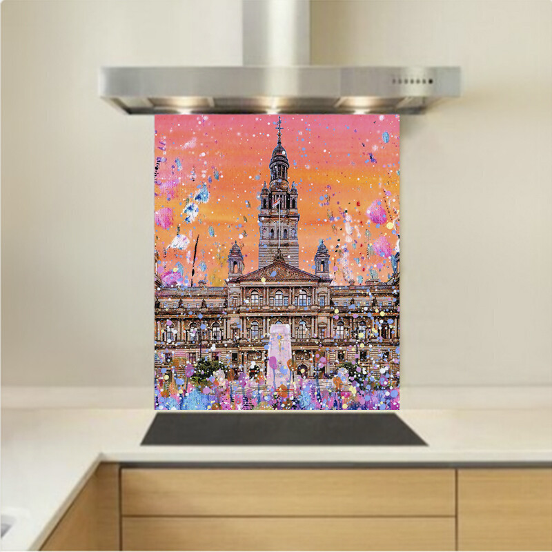 Art - Glass Kitchen Splashback - George Square