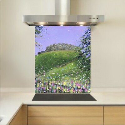 Art - Glass Kitchen Splashback - Totnes Castle