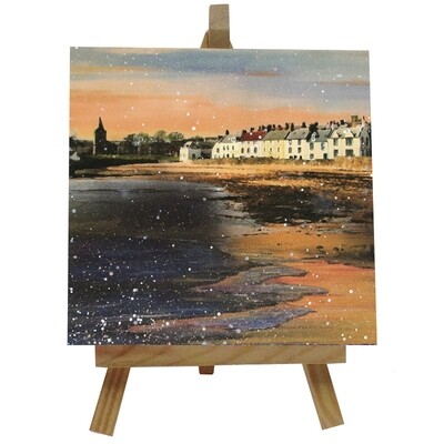 Castle Street, Anstruther Ceramic tile with easel
