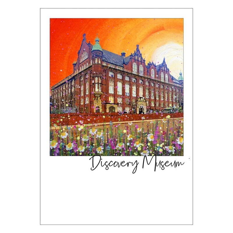 The Discovery Museum Art Postcard