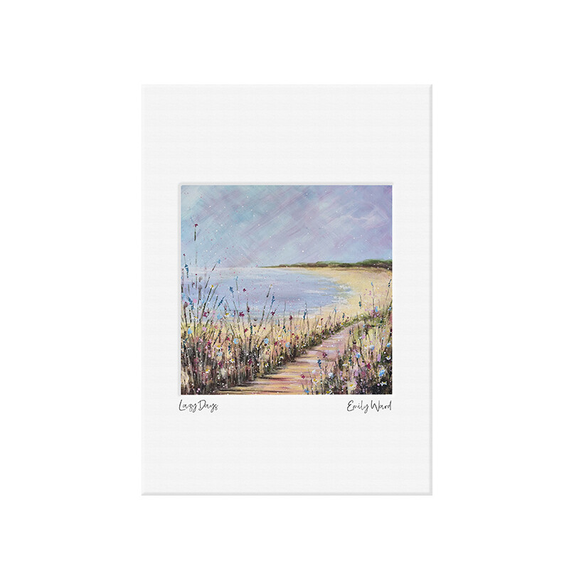 Lazy Beach Days Mini Print A4