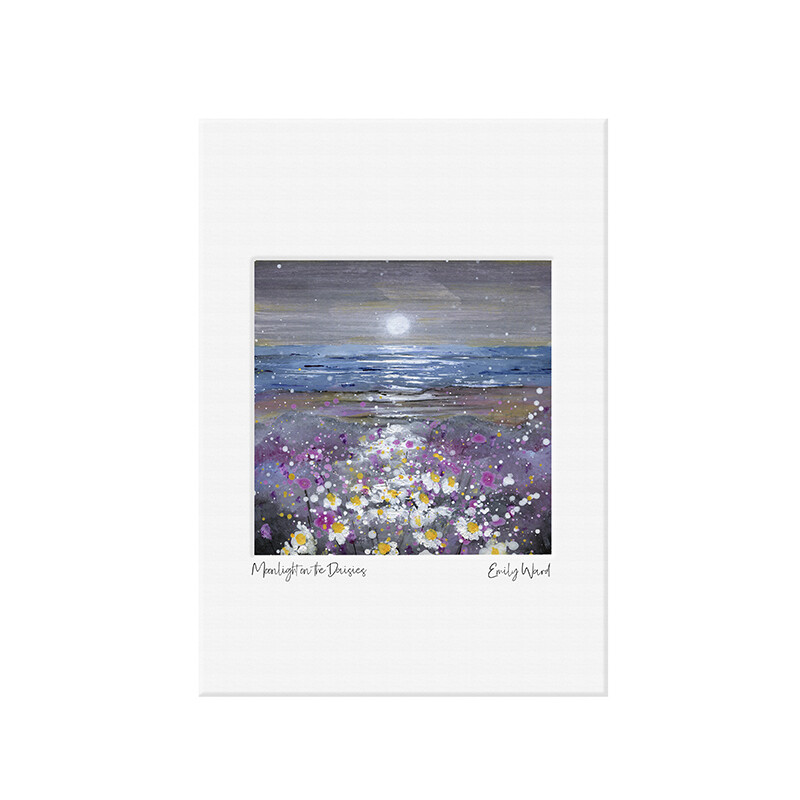 Moonlight on the Daisies   Mini Print A4